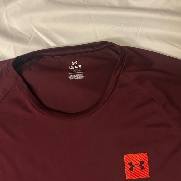UNDER ARMOUR LIGHTWEIGHT LONG SLEEVE Maroon Men’s L - Picture 4 of 10